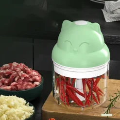 100/250ml Mini Electric Garlic Masher Press Mincer Portable Wireless Grinder Machine Food Chopper Kitchen Tools
