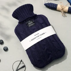 1000ML Portable Hot Water Bottle Solid Women Winter Thicken PVC Hot Water Bag Hand Warmer