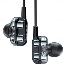 3.5mm 9D HiFi Wired Headphones With Bass Earbuds Stereo Earphones Music Headphones Sport Earphones Gaming Headset With Mic