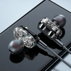 3.5mm 9D HiFi Wired Headphones With Bass Earbuds Stereo Earphones Music Headphones Sport Earphones Gaming Headset With Mic