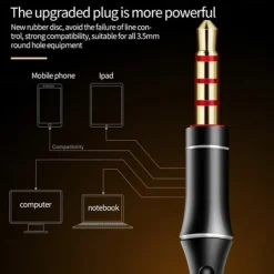 3.5mm 9D HiFi Wired Headphones With Bass Earbuds Stereo Earphones Music Headphones Sport Earphones Gaming Headset With Mic