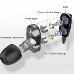 3.5mm 9D HiFi Wired Headphones With Bass Earbuds Stereo Earphones Music Headphones Sport Earphones Gaming Headset With Mic