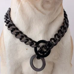 15mm Ebay Titanium Steel Stainless Steel Golden Pitbull Pet Large Dog Chain Pet Chain Collar