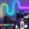 3M/5M RGBIC Strip Lights Neon Light with WIFI Neon Rope Light DIY Light Bar APP Control Music Sync TV Backlight Game Living Room Bedroom Decoration