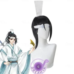 Mo Dao Zu Shi Cosplay Wig Only Grandmaster of Demonic Cultivation Lan Wangji Wei Wuxian Black Long Synthetic Hair Halloween Wigs