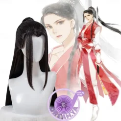 Mo Dao Zu Shi Cosplay Wig Only Grandmaster of Demonic Cultivation Lan Wangji Wei Wuxian Black Long Synthetic Hair Halloween Wigs