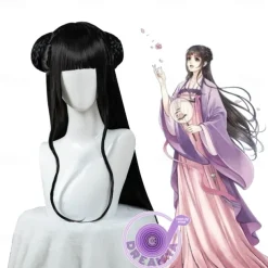 Mo Dao Zu Shi Cosplay Wig Only Grandmaster of Demonic Cultivation Lan Wangji Wei Wuxian Black Long Synthetic Hair Halloween Wigs