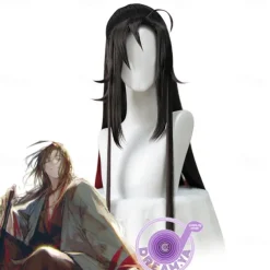Mo Dao Zu Shi Cosplay Wig Only Grandmaster of Demonic Cultivation Lan Wangji Wei Wuxian Black Long Synthetic Hair Halloween Wigs