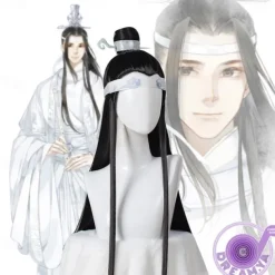 Mo Dao Zu Shi Cosplay Wig Only Grandmaster of Demonic Cultivation Lan Wangji Wei Wuxian Black Long Synthetic Hair Halloween Wigs