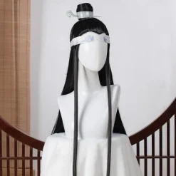 Mo Dao Zu Shi Cosplay Wig Only Grandmaster of Demonic Cultivation Lan Wangji Wei Wuxian Black Long Synthetic Hair Halloween Wigs