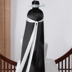 Mo Dao Zu Shi Cosplay Wig Only Grandmaster of Demonic Cultivation Lan Wangji Wei Wuxian Black Long Synthetic Hair Halloween Wigs