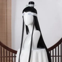 Mo Dao Zu Shi Cosplay Wig Only Grandmaster of Demonic Cultivation Lan Wangji Wei Wuxian Black Long Synthetic Hair Halloween Wigs
