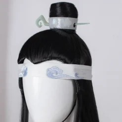 Mo Dao Zu Shi Cosplay Wig Only Grandmaster of Demonic Cultivation Lan Wangji Wei Wuxian Black Long Synthetic Hair Halloween Wigs