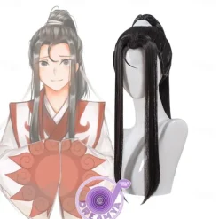 Mo Dao Zu Shi Cosplay Wig Only Grandmaster of Demonic Cultivation Lan Wangji Wei Wuxian Black Long Synthetic Hair Halloween Wigs