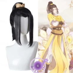 Mo Dao Zu Shi Cosplay Wig Only Grandmaster of Demonic Cultivation Lan Wangji Wei Wuxian Black Long Synthetic Hair Halloween Wigs