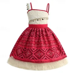 Moana Princess Moana Dress Costume Movie TV Theme Costumes Movie Cosplay for Girls' Kid's Carnival Children's Day World Book Day Party Birthday Beach