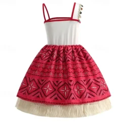 Moana Princess Moana Dress Costume Movie TV Theme Costumes Movie Cosplay for Girls' Kid's Carnival Children's Day World Book Day Party Birthday Beach