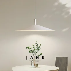 Modern Black Pendant Light LED Light Hanging Lamp Fixtures Dome Metal Lampshade Warm White Light Color 48cm 110-240V