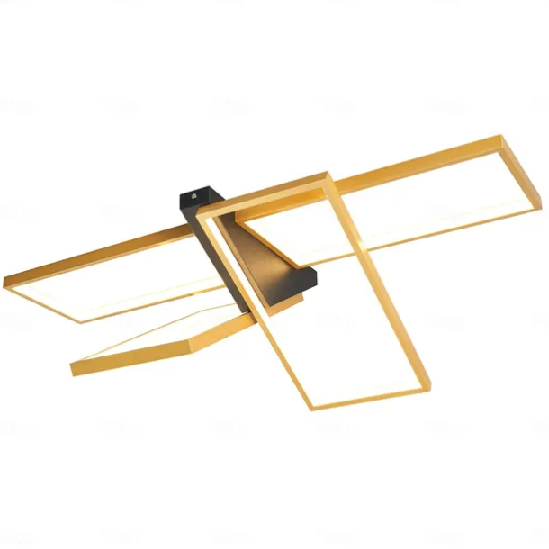 Modern Ceiling Light LED Dimmable Stereo 2 Head 4 Head Square Ceiling Light with Remote Contr Living Rooms Dining Rooms AC110V AC220V