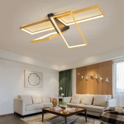 Modern Ceiling Light LED Dimmable Stereo 2 Head 4 Head Square Ceiling Light with Remote Contr Living Rooms Dining Rooms AC110V AC220V