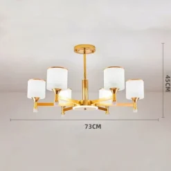 Modern Chandelier Ceiling Light LED Pendant Lights Modern Flush Mount Ceiling Lamp for Dining Room Living Room Black Golden 6/8/10/15-Lights 110-240V