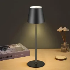 Modern LED Cordless Table Lamp Retro Cafe Atmosphere Lamp Table Lamp Touch Dimming USB Charging Bar Table Lamp