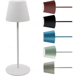 Modern LED Cordless Table Lamp Retro Cafe Atmosphere Lamp Table Lamp Touch Dimming USB Charging Bar Table Lamp