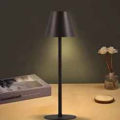 Modern LED Cordless Table Lamp Retro Cafe Atmosphere Lamp Table Lamp Touch Dimming USB Charging Bar Table Lamp