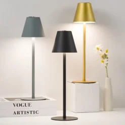 Modern LED Cordless Table Lamp Retro Cafe Atmosphere Lamp Table Lamp Touch Dimming USB Charging Bar Table Lamp