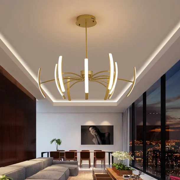 Modern LED Pendant Light DIY Design Adjustable Light 3000k-6500k with Retome Cotrol Black Suspension Adjustable Pendant Light Suitable for Dining Rooms Living Rooms Bedrooms Kitchens Study Rooms