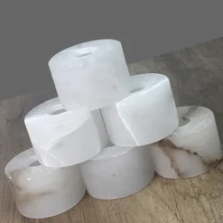 Modern Marble Stone Pendant Light Wood and Alabaster Farmhouse Mid-Century Pendant Light 85-265V 17cm