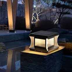 Modern Minimalist Solar Path Lights Outdoor Bright Solar Lights Outdoor Waterproof LED Solar Garden Lights Metal Landscape Lighting