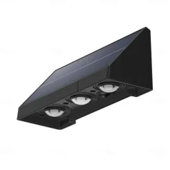 Modern Minimalist Solar Wall Washing Light, Sloar Step Stair Light Waterproof Courtyard Deck Light Garden Exterior Wall Outdoor Decor Solar Fence Lamp Garden courtyard lighting 1PC