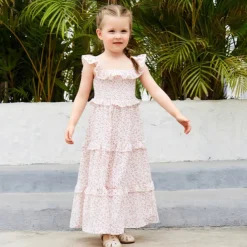 Mommy and Me Dresses Graphic Home Pink Sleeveless Knee-length Mommy And Me Outfits Daily Matching Outfits