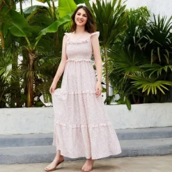 Mommy and Me Dresses Graphic Home Pink Sleeveless Knee-length Mommy And Me Outfits Daily Matching Outfits