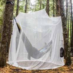 Mosquito Net Camp Mosquito Net with Carry Bag, Large Netting Curtains Camping, Bedding, Patio Carrying Pouch and Hanging Kit