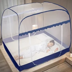 Mosquito Net Pop Up Ten Folding Netting Bed Tent,Portable Mosquito Netting with Bottom,Bug Net,Canopy Outdoor,Camping Tent,Insect Screen,Ultralight,Folding Design