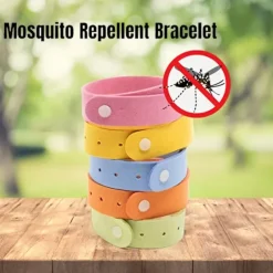 Mosquito Repellent Bracelet – Citronella Wristband for Kids and Adults, Safe Insect Bracelet for Camping and Outdoor Use (1 Pack)