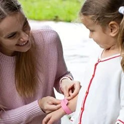 Mosquito Repellent Bracelet – Citronella Wristband for Kids and Adults, Safe Insect Bracelet for Camping and Outdoor Use (1 Pack)