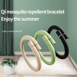 Mosquito Repellent Wristbands - Silicone Anti-Mosquito Bracelets for Adults, Couples, and Children with 6 Refill Sticks, Outdoor Bite Protection