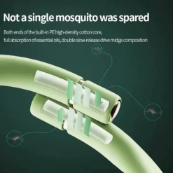 Mosquito Repellent Wristbands - Silicone Anti-Mosquito Bracelets for Adults, Couples, and Children with 6 Refill Sticks, Outdoor Bite Protection