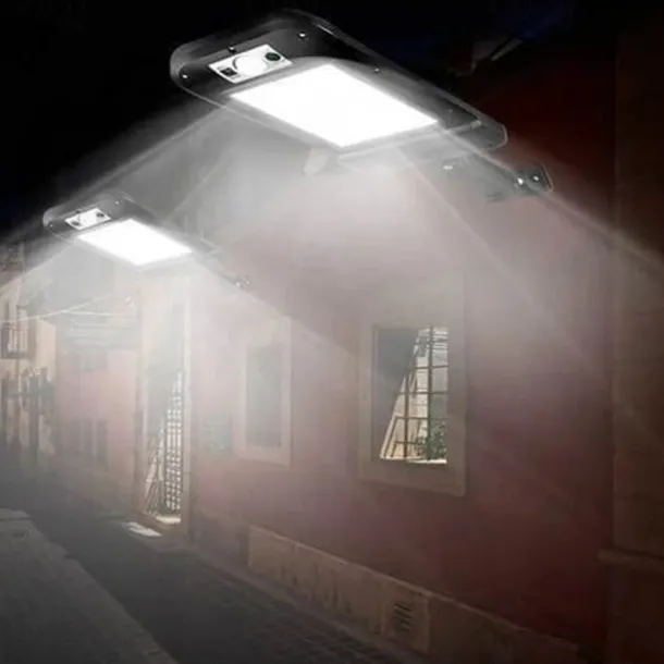 Motian Solar LED Lamp 6000K Street Light with Remote Control 3 Function Human Body Induction Light Outdoor Yard Supply