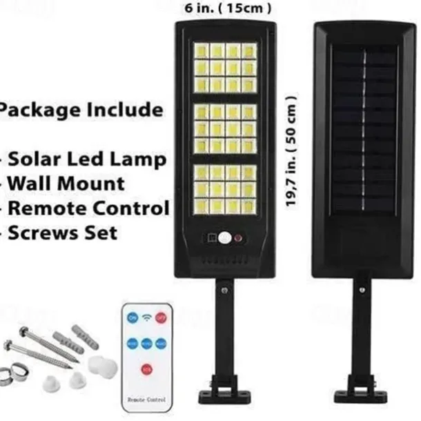 Motian Solar LED Lamp 6000K Street Light with Remote Control 3 Function Human Body Induction Light Outdoor Yard Supply