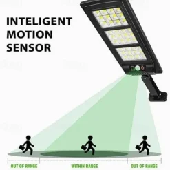 Motian Solar LED Lamp 6000K Street Light with Remote Control 3 Function Human Body Induction Light Outdoor Yard Supply