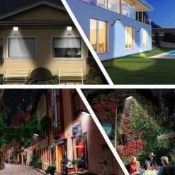 Motian Solar LED Lamp 6000K Street Light with Remote Control 3 Function Human Body Induction Light Outdoor Yard Supply