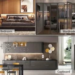 Motion Sensor Cabinet Strip Lights LED Strip Lights for Wardrobe, Stair, Pantry, Under Cabinet, Cupboard, Bed, Locker, Kitchen - Energy Efficient and Easy to Install