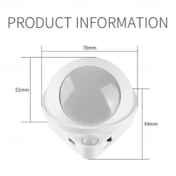 Motion Sensor Light LED Night Light USB Rechargeable Night Lamp For Kitchen Cabinet Wardrobe Lamp Staircase Closet Wall Light