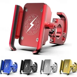 Motorcycle Phone Holder GPS Mount Holder Mountain Bike Rotary Navigation Aluminum Alloy Mobile Phone Bracket for Ios Android Phone