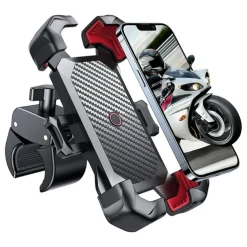 Motorcycle Phone Mount – Auto Lock Adjustable Bike Phone Holder for 4.7