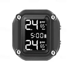 Motorcycle TPMS Motor Tire Pressure Tyre Temperature Monitoring Alarm System with 2 External Sensors